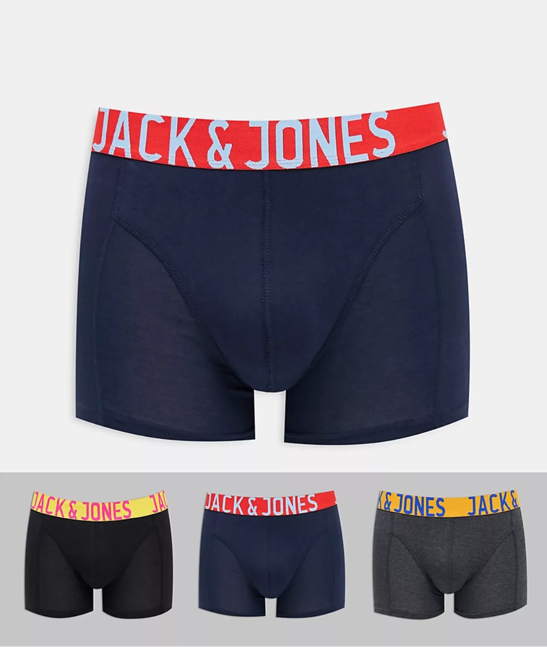 Jack & Jones Crazy Solid Boxer 3 Einheiten 2XL Black günstig online kaufen