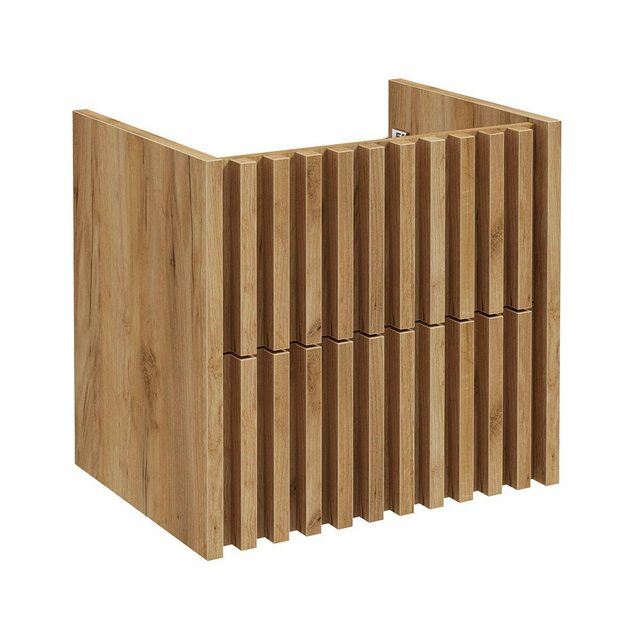 Lomadox Waschbeckenschrank DESIO-107 60 cm breit, 2 Schubladen, Eiche, 60/5 günstig online kaufen