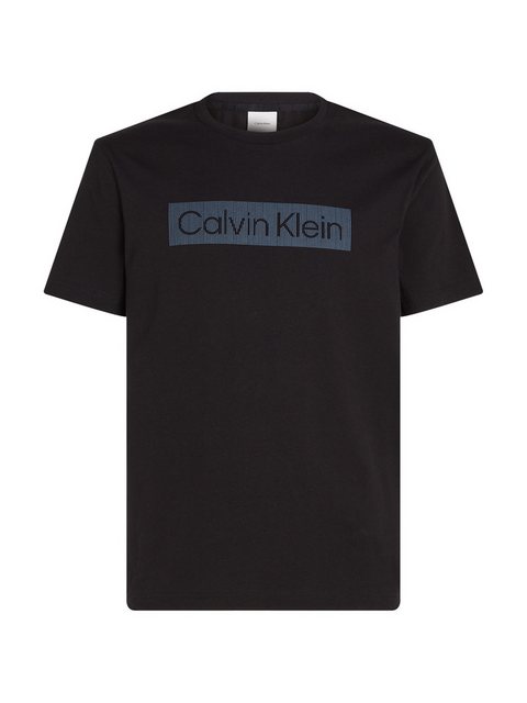 Calvin Klein T-Shirt BOX STRIPED LOGO T-SHIRT mit Logoschriftzug günstig online kaufen