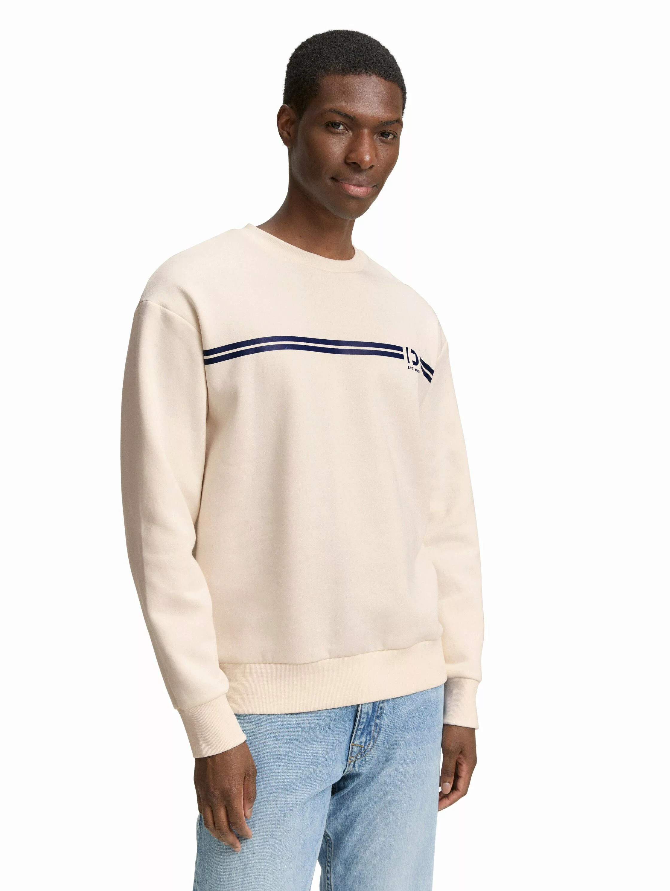 TOM TAILOR Denim Sweatshirt mit Logo-Print günstig online kaufen