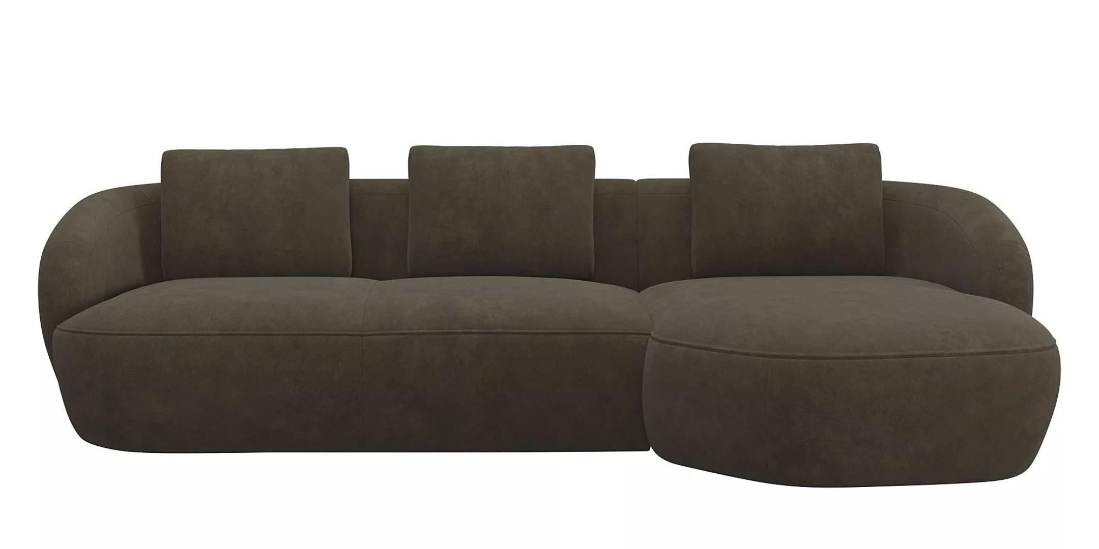 FLEXLUX Wohnlandschaft »Torino, rund, L-Form, Sofa-Ecke mit Recamiere, Long günstig online kaufen