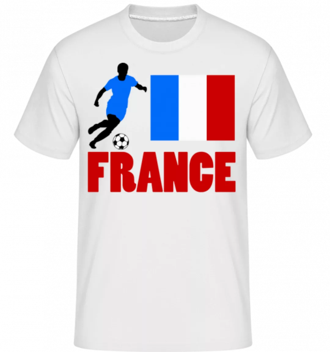 Frankreich Fahne Fußballspieler · Shirtinator Männer T-Shirt günstig online kaufen