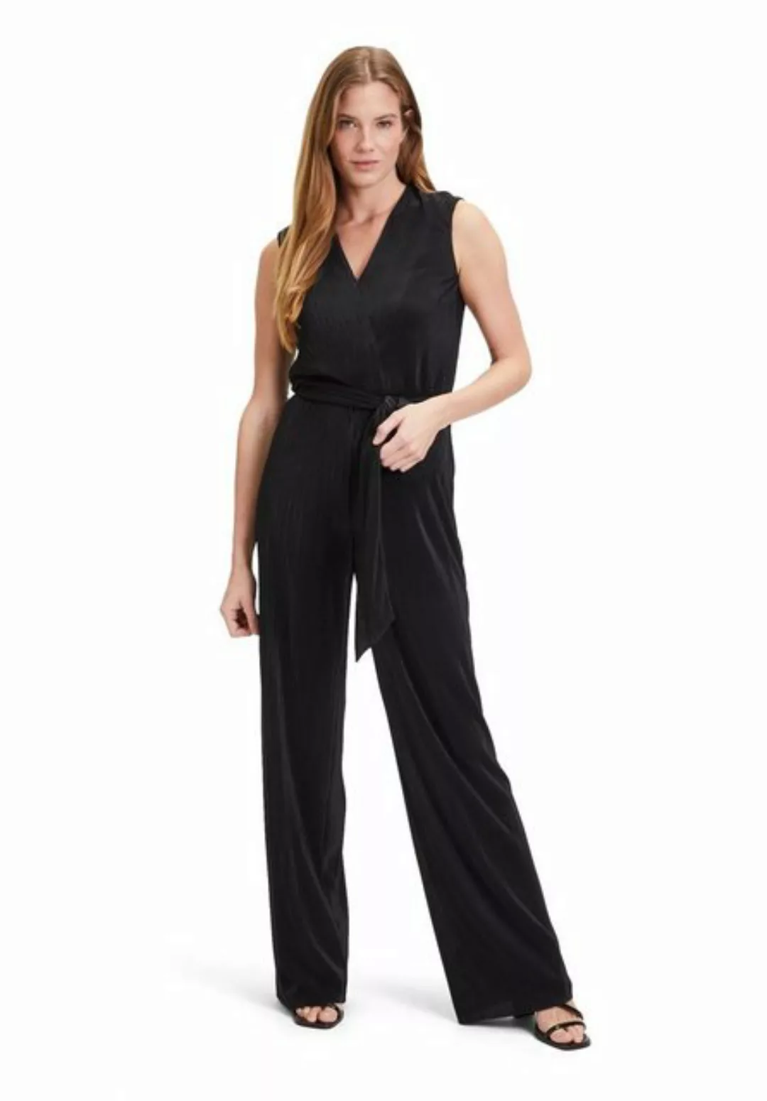 Vera Mont Jumpsuit mit Bindegürtel (1-tlg) Plissee günstig online kaufen