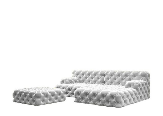 JVmoebel Ecksofa Wohnlandschaft L-Form Ecksofa Couch Design Polster Garnitu günstig online kaufen