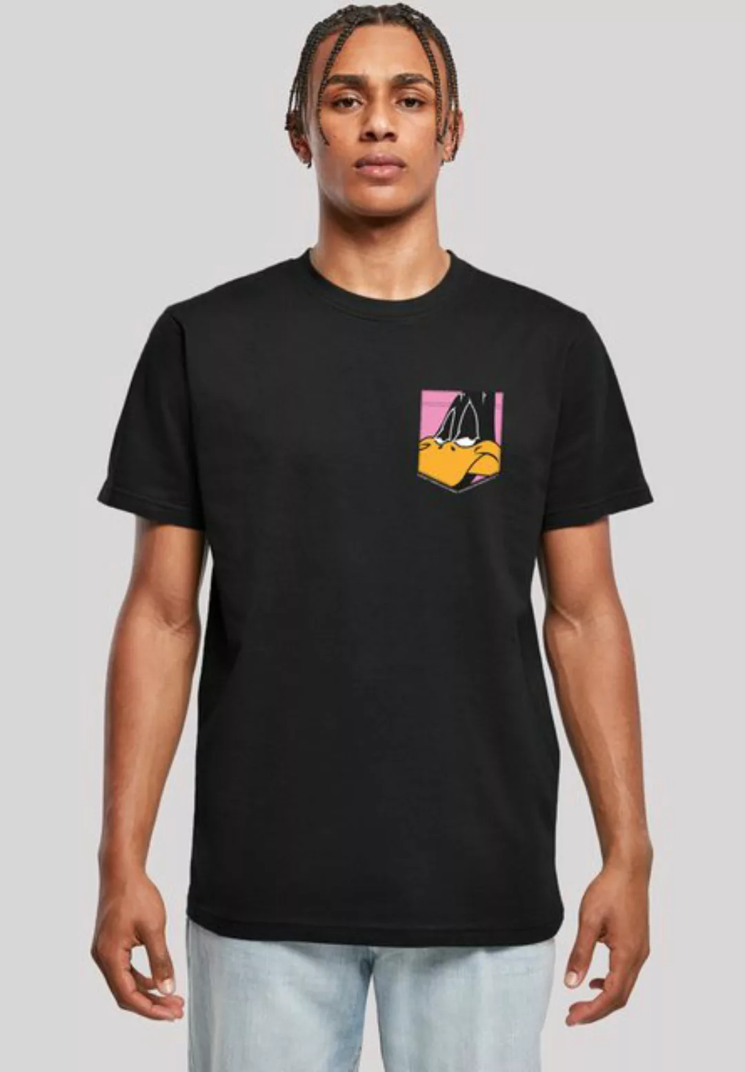 F4NT4STIC T-Shirt Looney Tunes Daffy Duck Faux Pocket Print günstig online kaufen