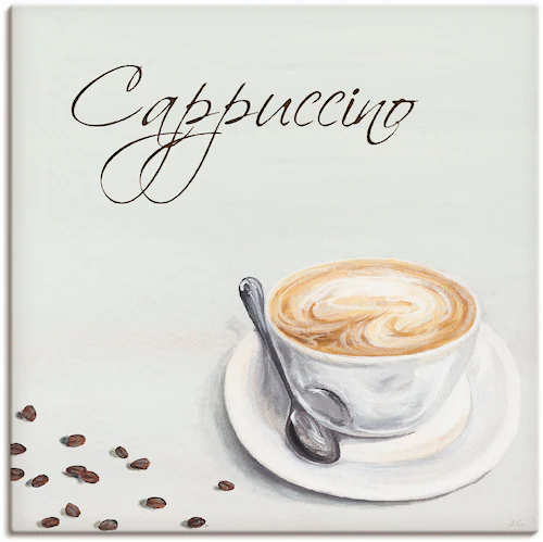 Artland Leinwandbild »Cappuccino II«, Getränke, (1 St.), auf Keilrahmen ges günstig online kaufen