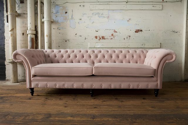 Xlmoebel Sofa XXL Sofa für vier Personen Chesterfield Polster Sitzgarnitur günstig online kaufen