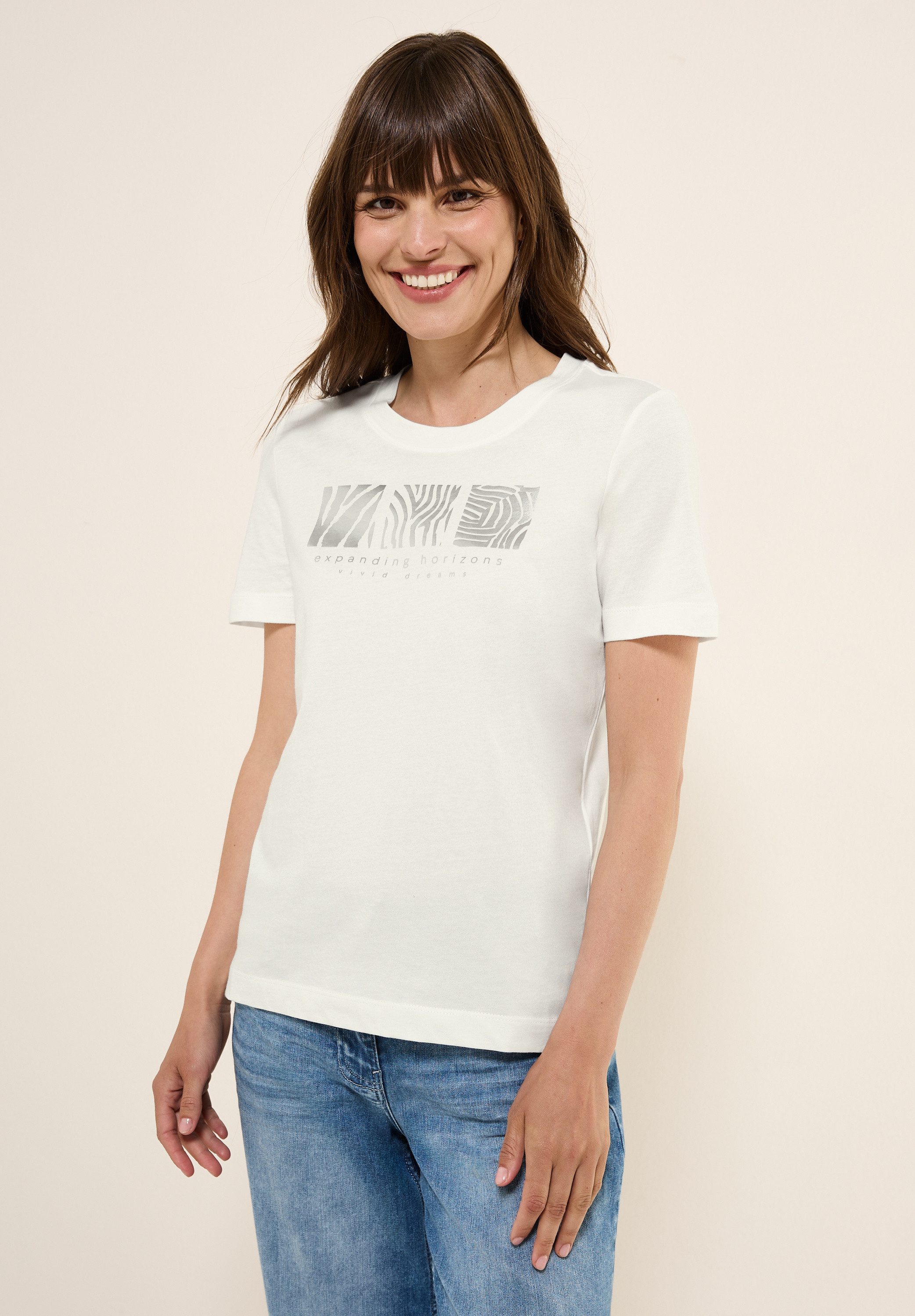 Cecil T-Shirt, aus reiner Baumwolle günstig online kaufen