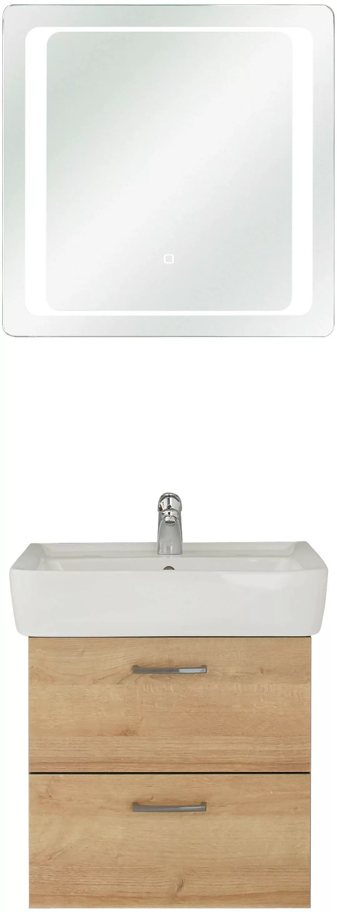 Saphir Badmöbel-Set "Quickset 919 2-teilig, Keramik-Waschtisch mit LED-Spie günstig online kaufen