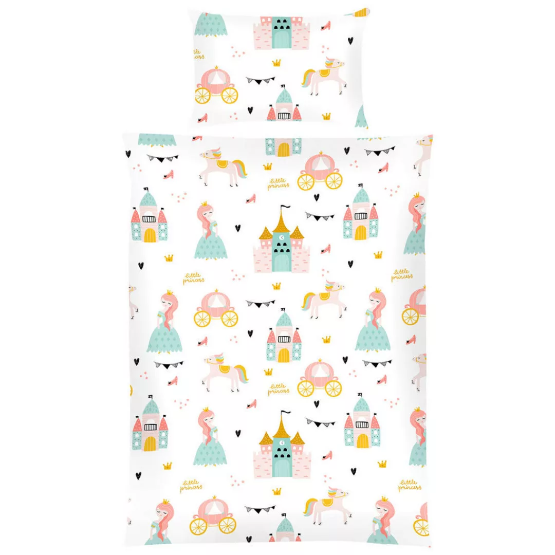 Bestlivings Kinder Bettwäsche 100 x 135 cm & 40 x 60 cm - Prinzessin günstig online kaufen