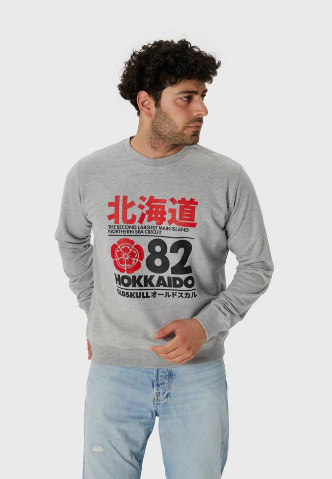 Oldskull Sweatshirt Retro Japan Island Graphic günstig online kaufen