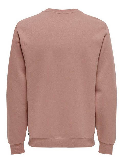 ONLY & SONS Sweatshirt Basic Sweatshirt Langarm Pullover ohne Kapuze ONSCER günstig online kaufen