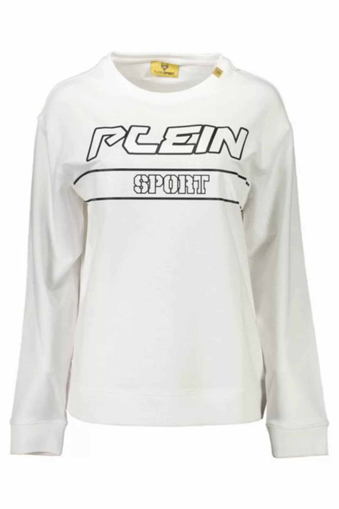 PLEIN SPORT Sweatshirt Weißes Damen-Sweatshirt: Langarm, Rundhals günstig online kaufen