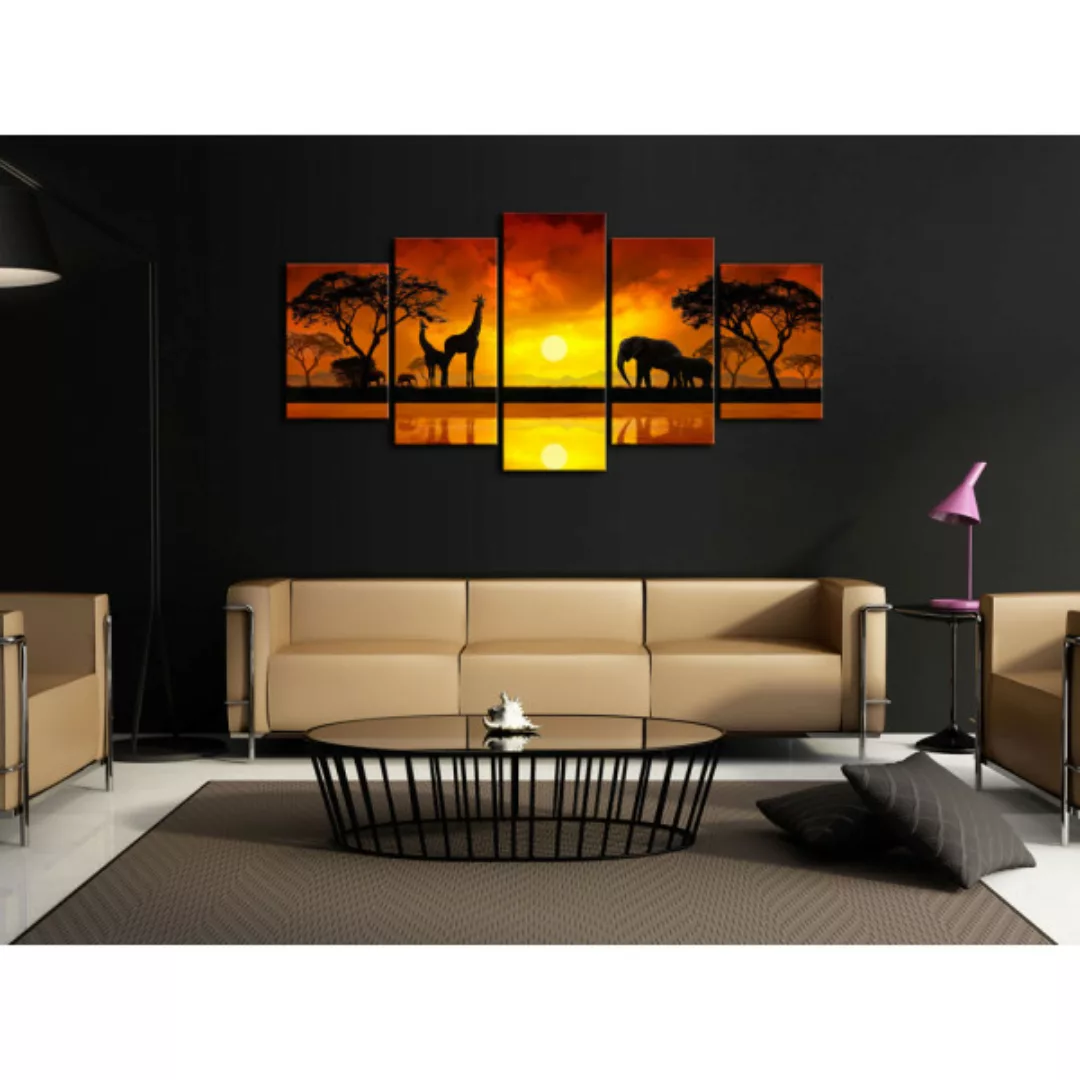 Wandbild Savanna - sunset XXL günstig online kaufen
