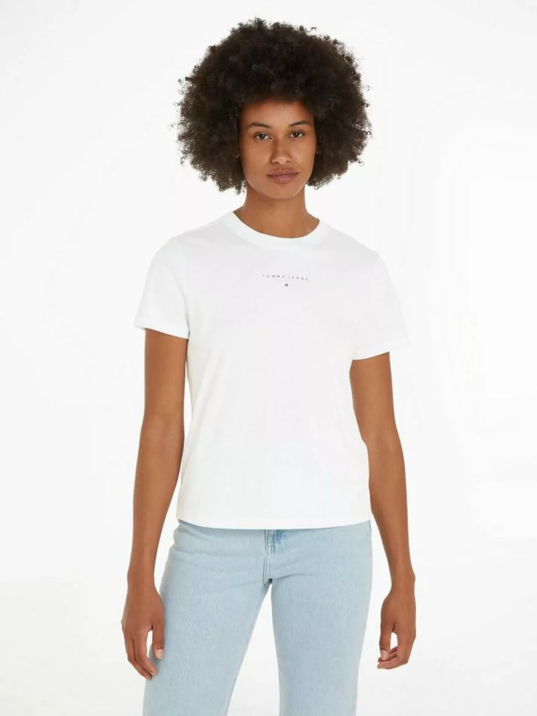 Tommy Jeans Rundhalsshirt TJW REG ESSENTIAL LOGO + TEE EXT mit Tommy Jeans günstig online kaufen