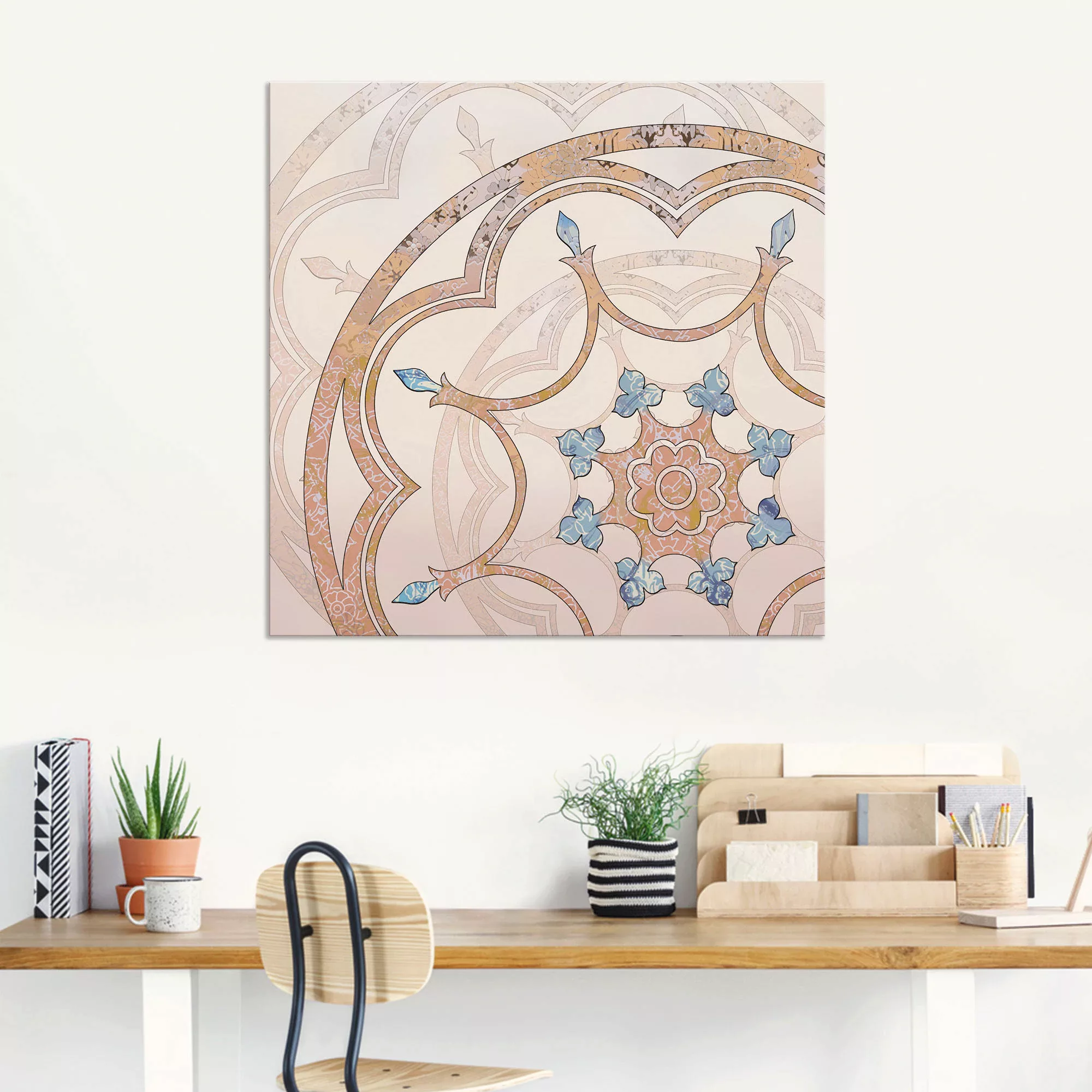 Artland Wandbild "Boho Mandala", Muster, (1 St.), als Alubild, Outdoorbild, günstig online kaufen