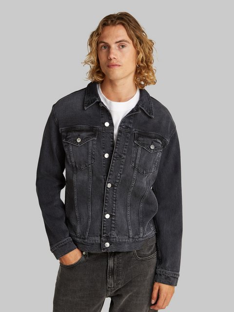 Calvin Klein Jeans Jeansjacke SLIM DENIM JACKET in schwarzer Waschung günstig online kaufen