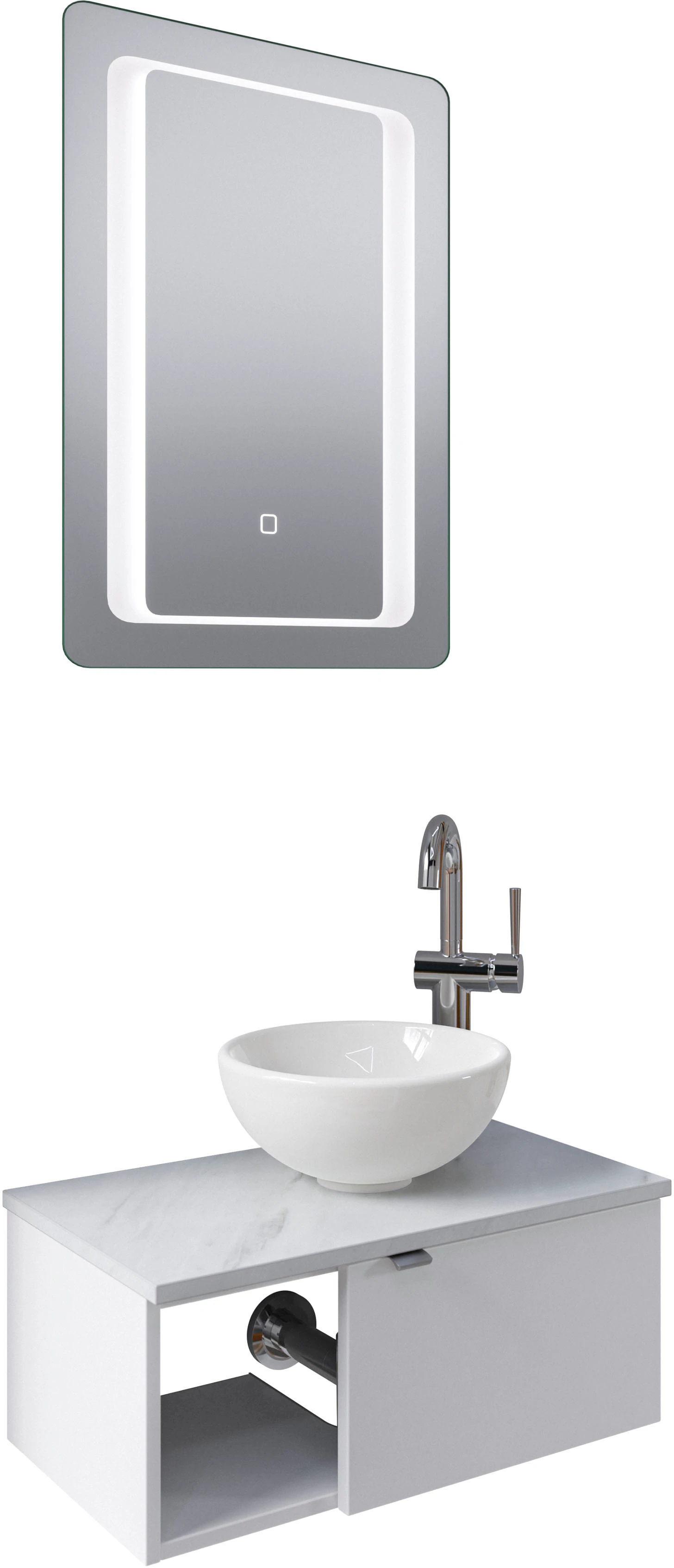 Saphir Badmöbel-Set "Serie 6915", (4 St.), Gäste-Bad, 61 cm breit, mit LED- günstig online kaufen
