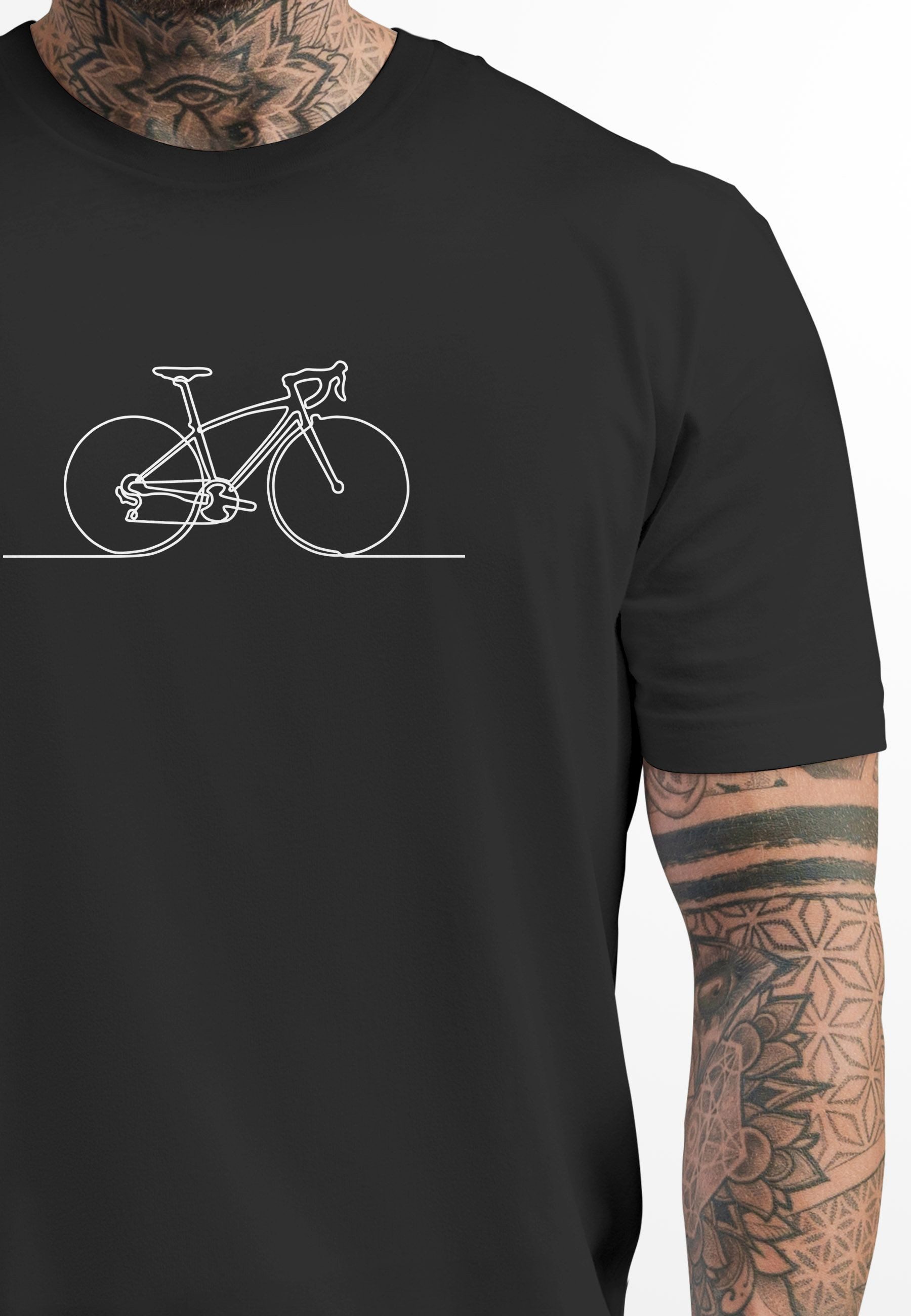 Neverless Print-Shirt Herren T-Shirt Fahrrad Radfahrer günstig online kaufen