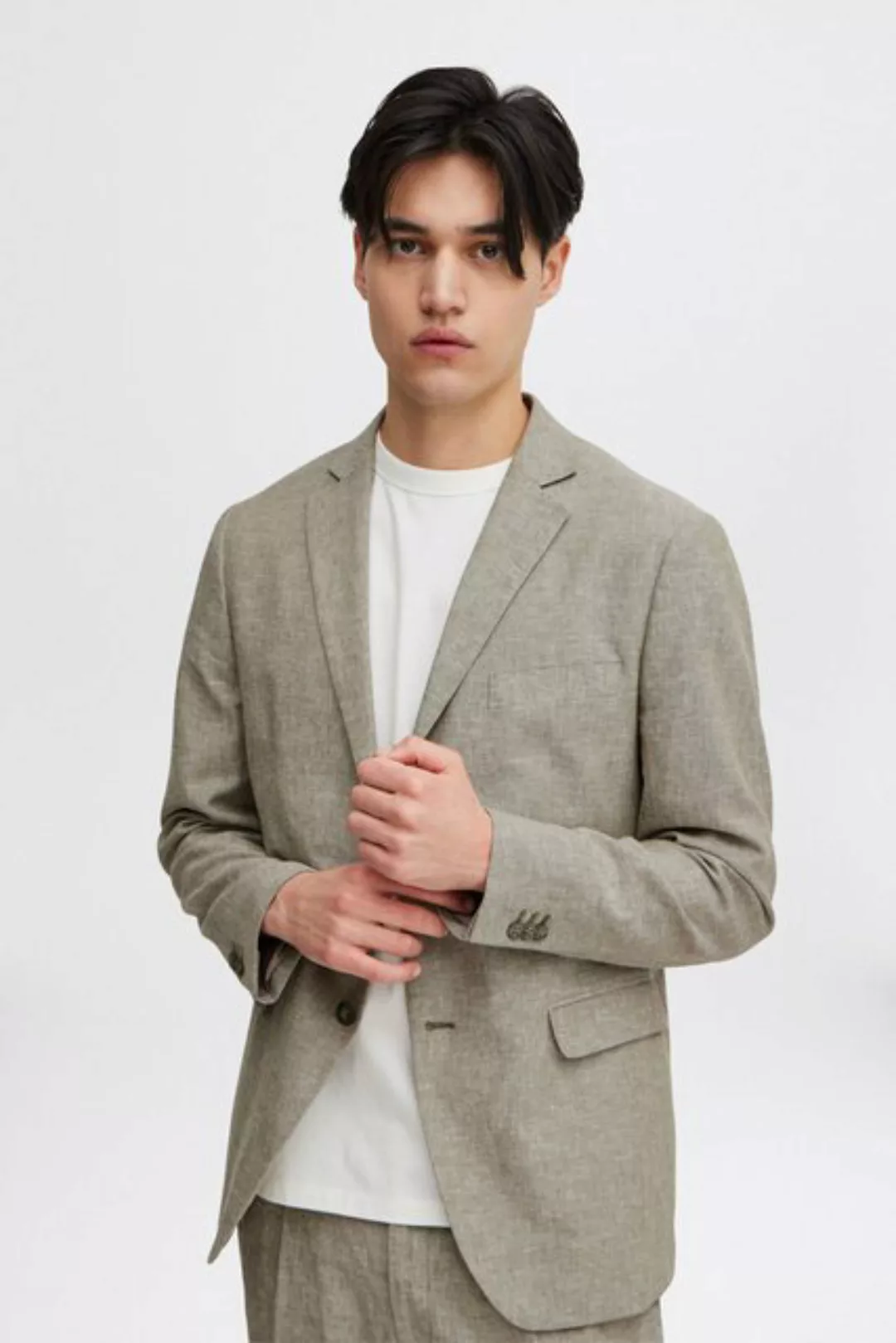 Casual Friday Sakko CFBille 0144 linen mix blazer Blazer aus Leinenmix günstig online kaufen