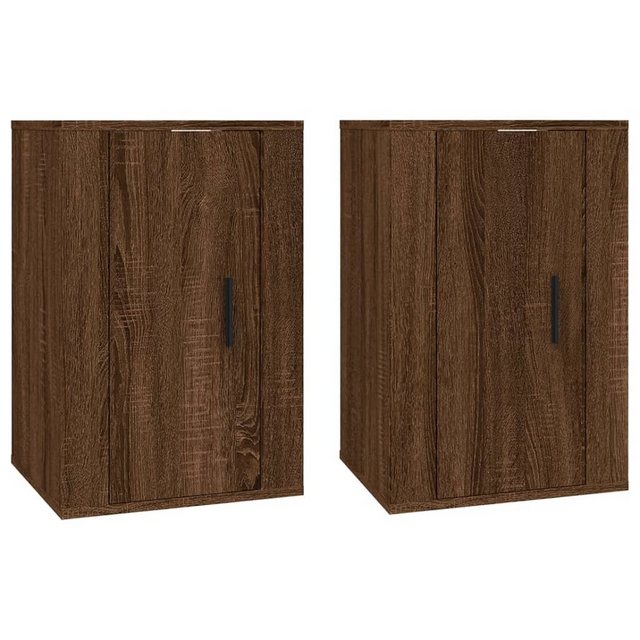 furnicato TV-Schrank TV-Wandschränke 2 Stk. Braun Eichen-Optik 40x34,5x60 c günstig online kaufen