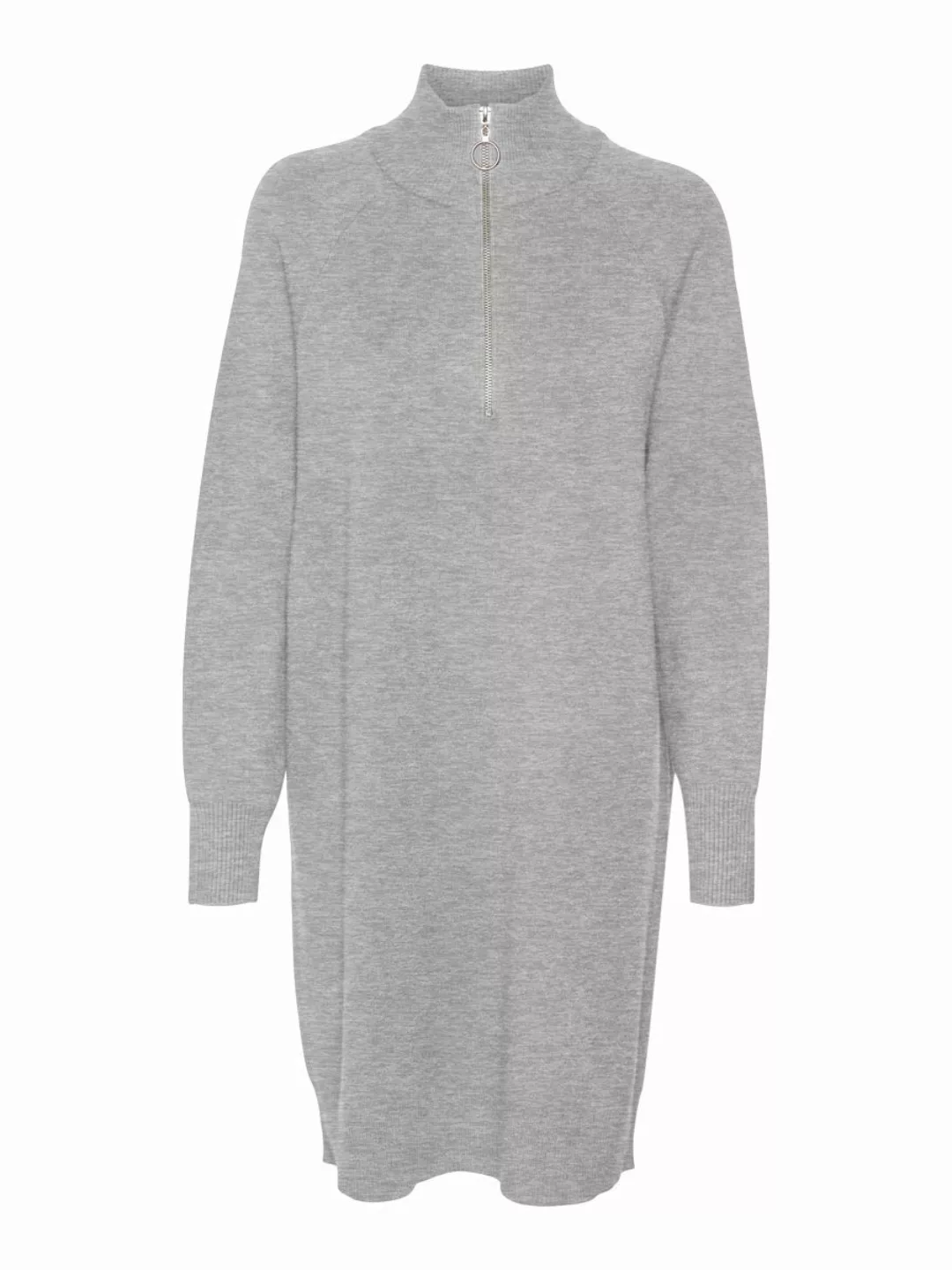 VERO MODA Loose Fit Reißverschluss Kleid Damen Grau günstig online kaufen
