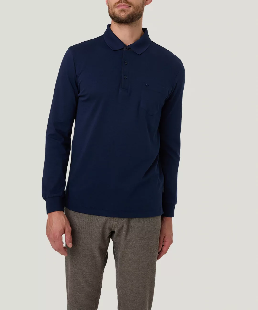 Pierre Cardin Langarm-Poloshirt "1/1 PoloKN" günstig online kaufen