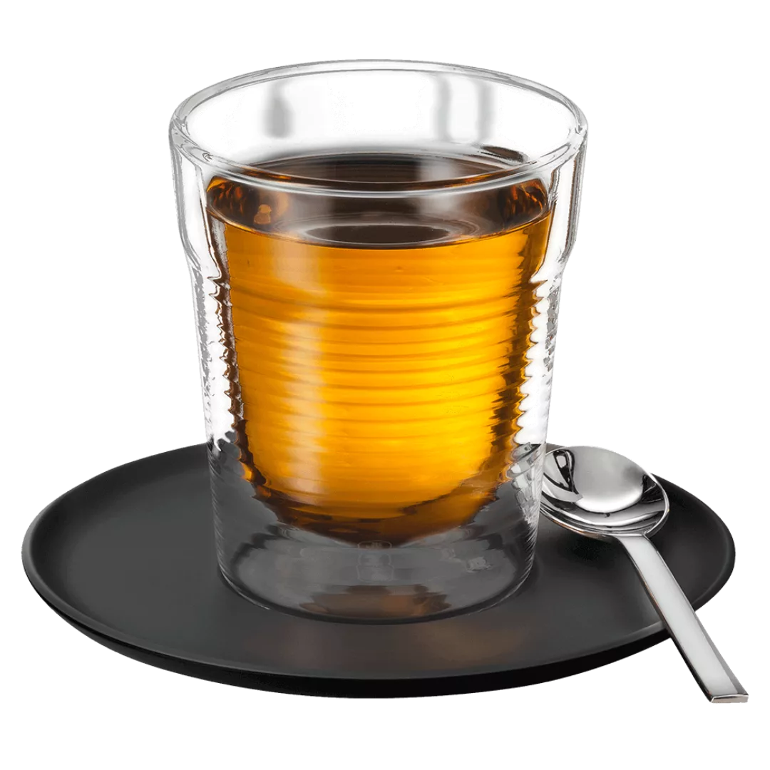 Doppelwandige Teegäser /  Glas Set Tee von K-fee System (2 Gläser, 2 Unters günstig online kaufen