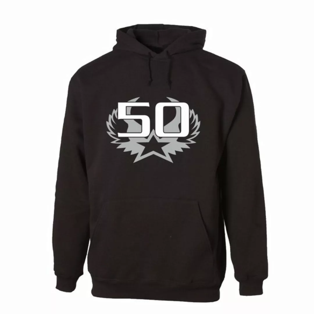 G-graphics Hoodie 50 – Stern mit Flügeln zum 50ten Geburtstag mit trendigem günstig online kaufen