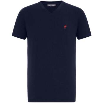 Jacey Quinn  T-Shirts & Poloshirts Diggory Regular Fit V-Neck T-shirt günstig online kaufen