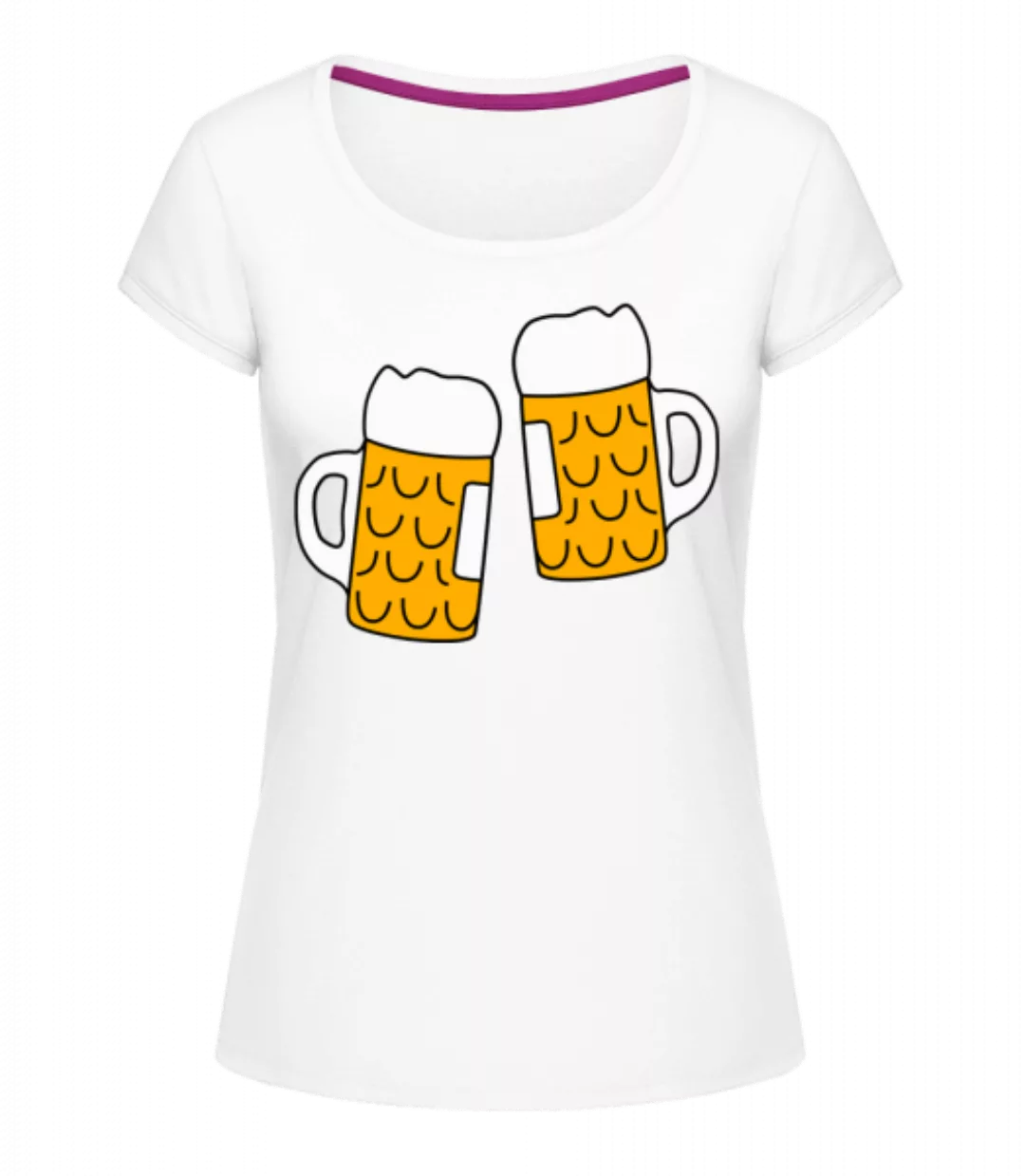 Zwei Bier · Frauen T-Shirt U-Ausschnitt günstig online kaufen