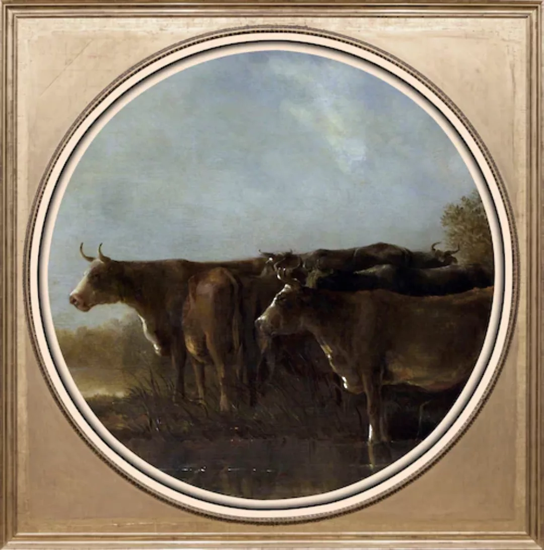 queence Acrylglasbild "Kühe" günstig online kaufen