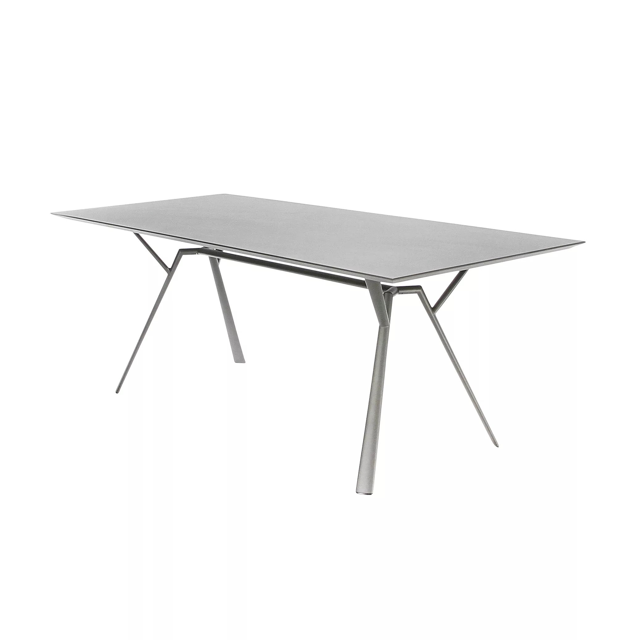 Fast - Radice Quadra Outdoor Tisch - grau metallic/LxBxH 200x90x74cm/Gestel günstig online kaufen