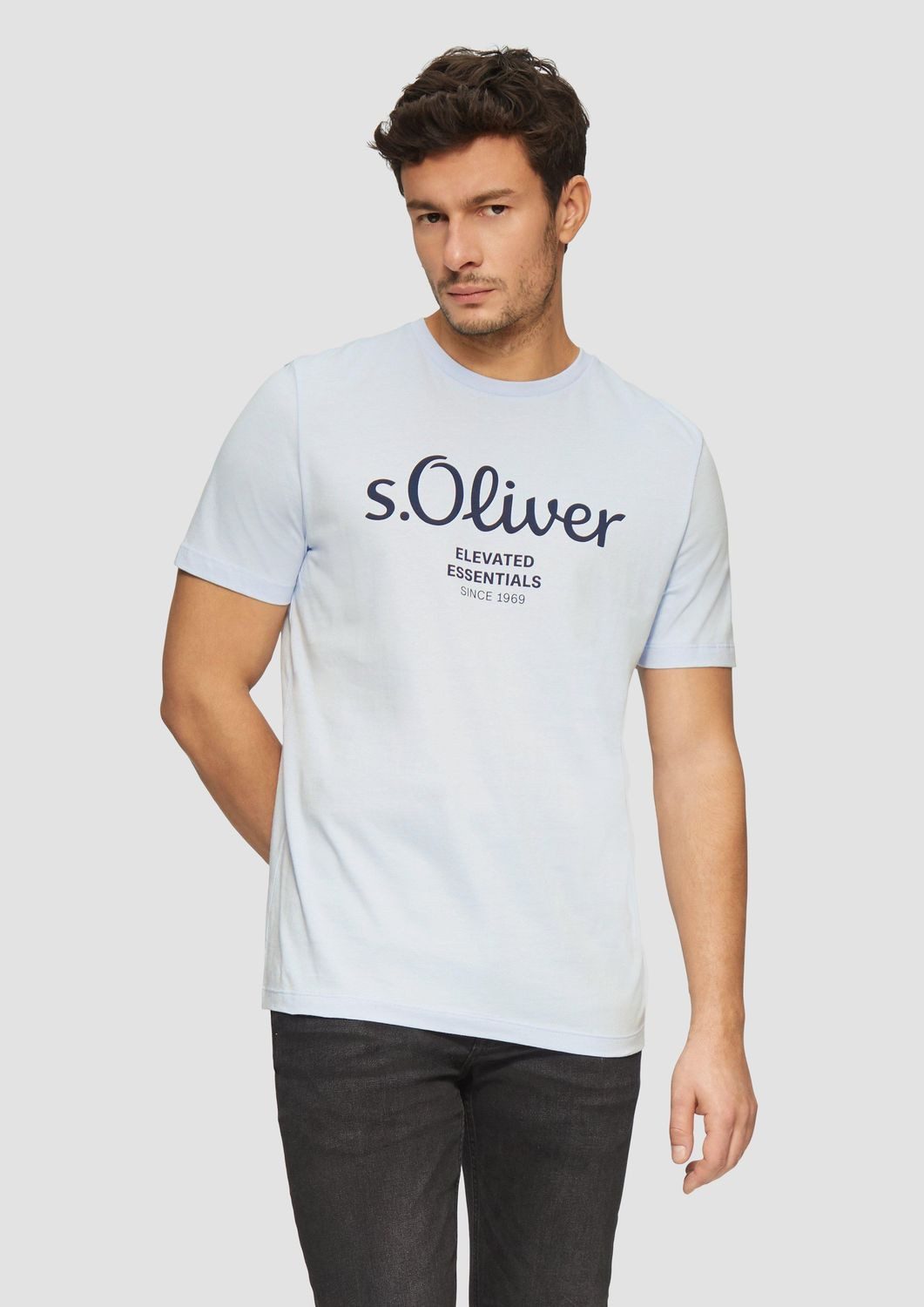 s.Oliver T-Shirt mit Logo-Print Rundhals, kurzarm günstig online kaufen