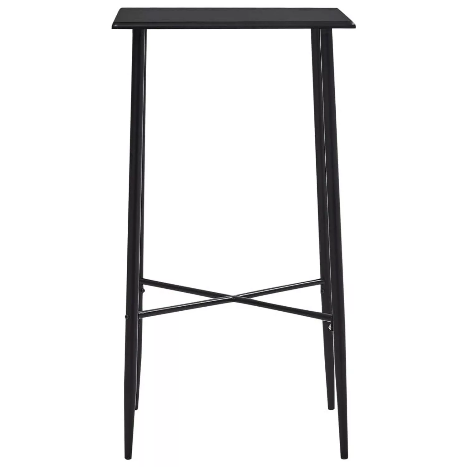 vidaXL Bartisch Schwarz 60 x 60 x 111 cm MDF günstig online kaufen