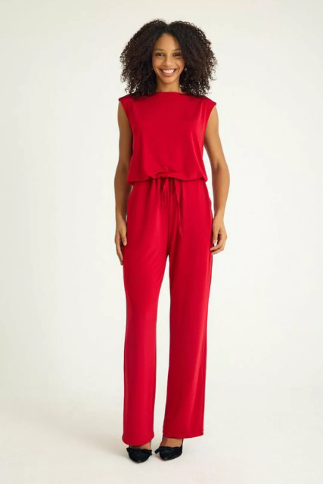 fashionshowcase Overall Eleganter Damen Jumpsuit aus Stretch-Jersey Einteil günstig online kaufen