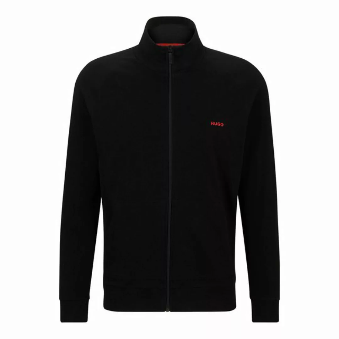 HUGO Sweatjacke Linked Jacket Zip mit Logodruck günstig online kaufen