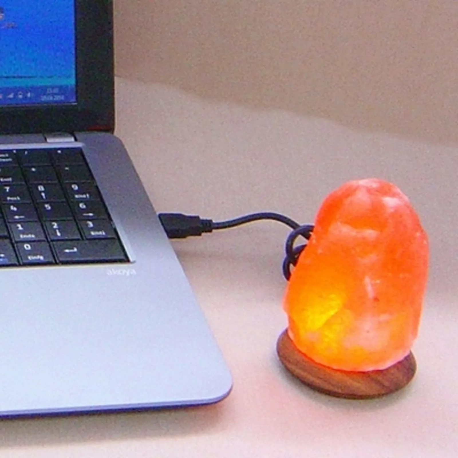 HIMALAYA SALT DREAMS Salzkristall-Tischlampe »USB-Rock« günstig online kaufen