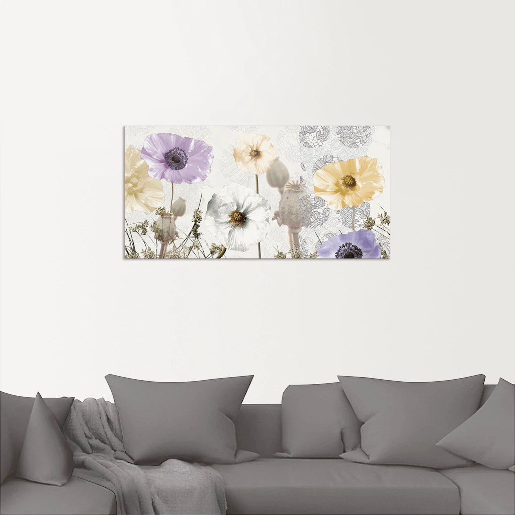 Artland Wandbild »Glänzende Mohnblumen«, Blumen, (1 St.), als Alubild, Outd günstig online kaufen