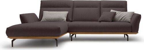 Creation BY ROLF BENZ Ecksofa »CR.460«, Sockel in Nussbaum, Winkelfüße in U günstig online kaufen