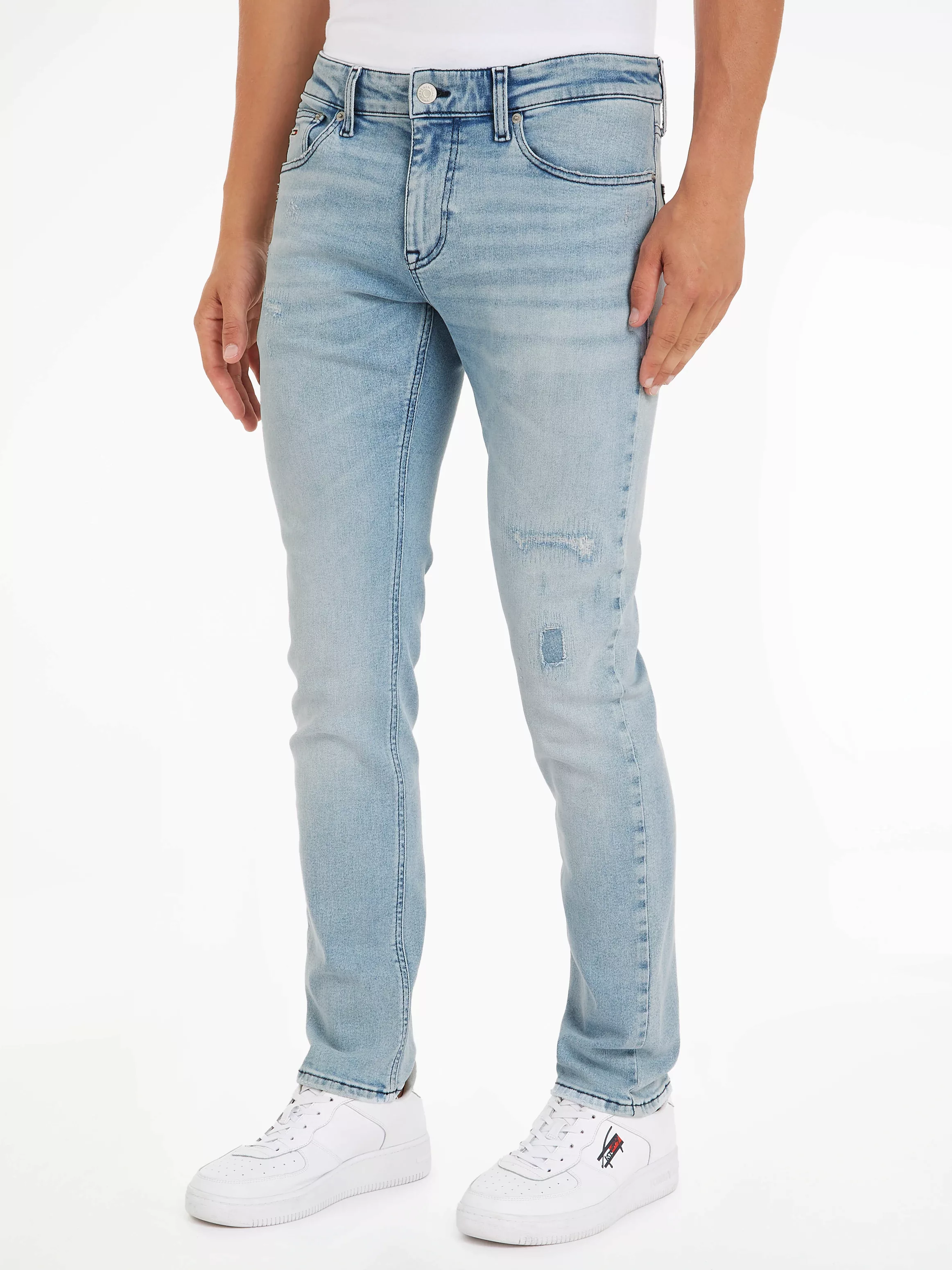 Tommy Jeans Slim-fit-Jeans SCANTON SLIM mit Abrieb- und Destroyeddetails günstig online kaufen