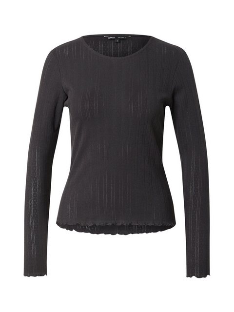 ONLY Longpullover Einfarbiges Langarm Shirt Basic Top ONLCARLOTTA 5599 in G günstig online kaufen