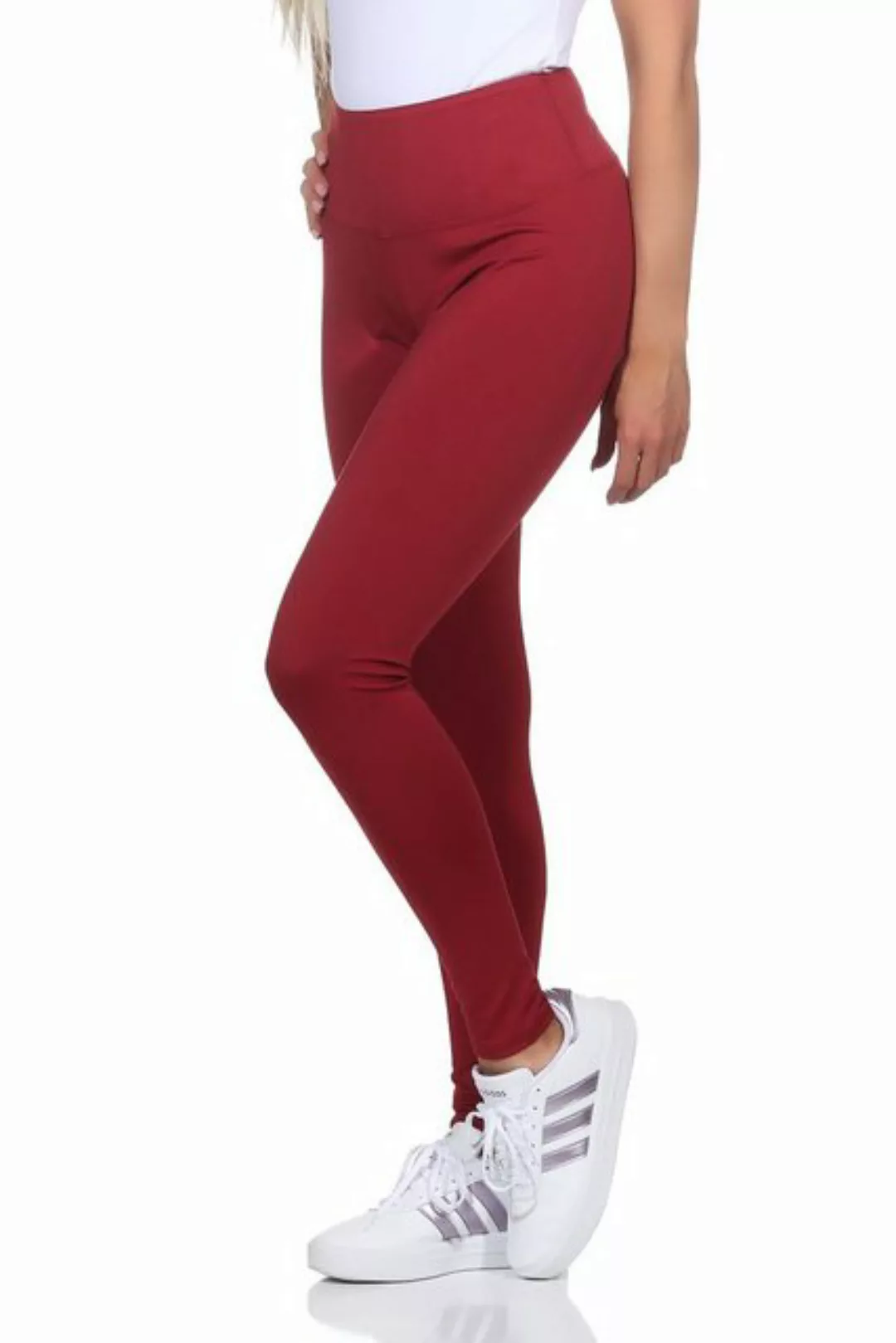 CLEO STYLE Leggings Damen Leggings 9007 2XL/3XL Bordo 9001 günstig online kaufen