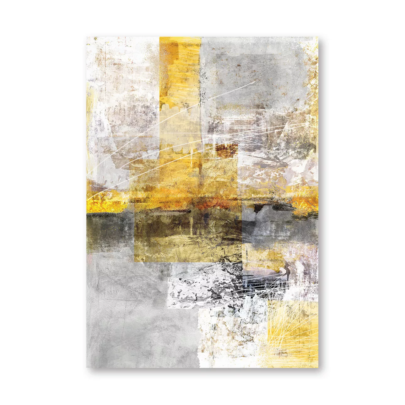 Leinwandbild Yellow Abstract, 50 x 70 cm günstig online kaufen