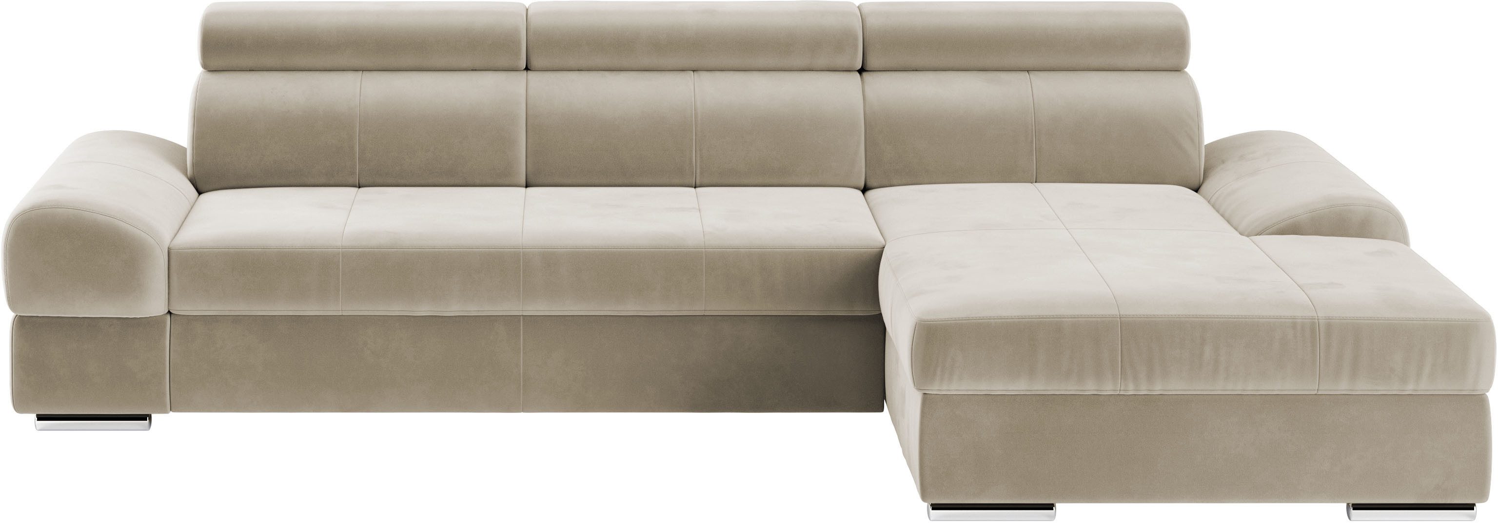 sit&more Ecksofa "Broadway L-Form", inklusive Kopfteilverstellung, wahlweis günstig online kaufen