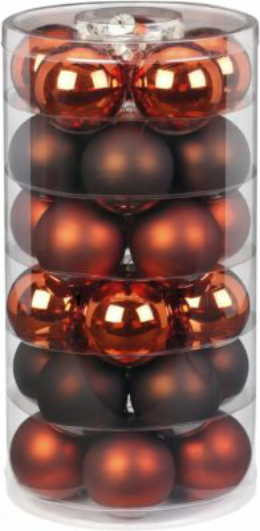 Magic 30er-Set Glas-Weihnachtskugeln, Ø6 cm, inkl. 50 Stk. Schnellaufhänger günstig online kaufen