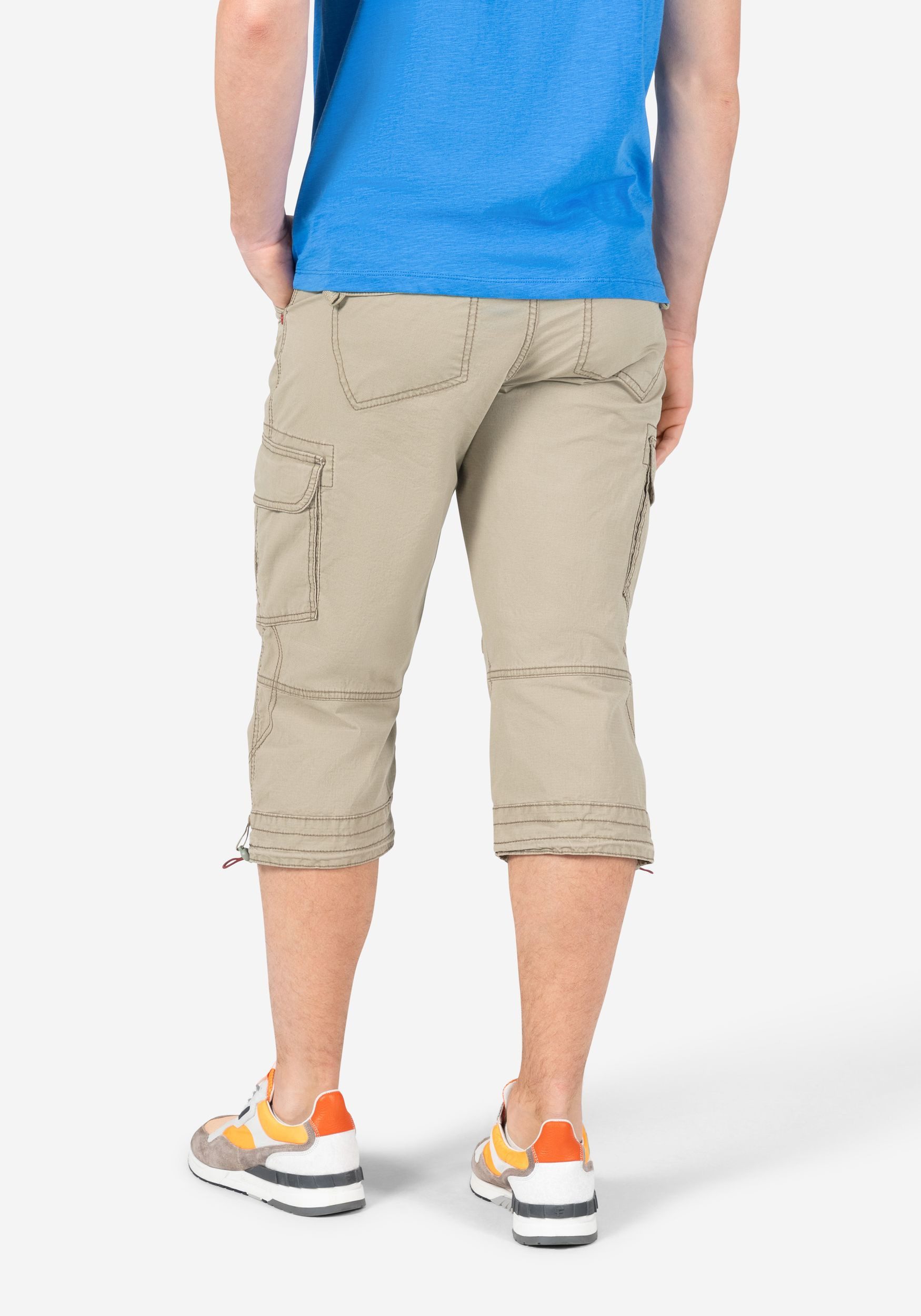 Timezone Herren 3/4 Cargo Hose LOOSE MILESTZ SHORT Mid Waist Loose Fit - Ol günstig online kaufen
