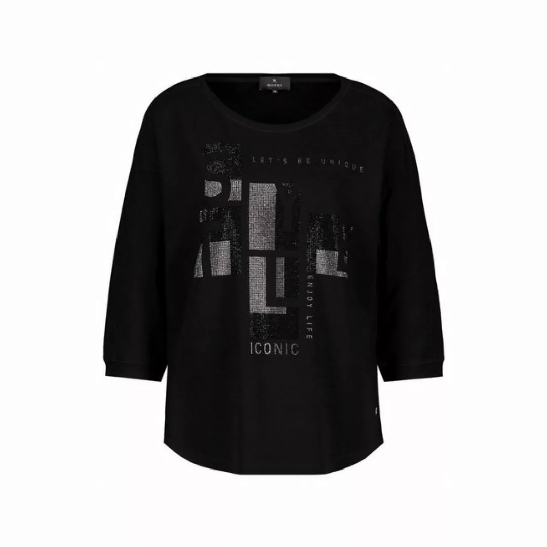 Monari Langarmshirt schwarz (1-tlg) günstig online kaufen