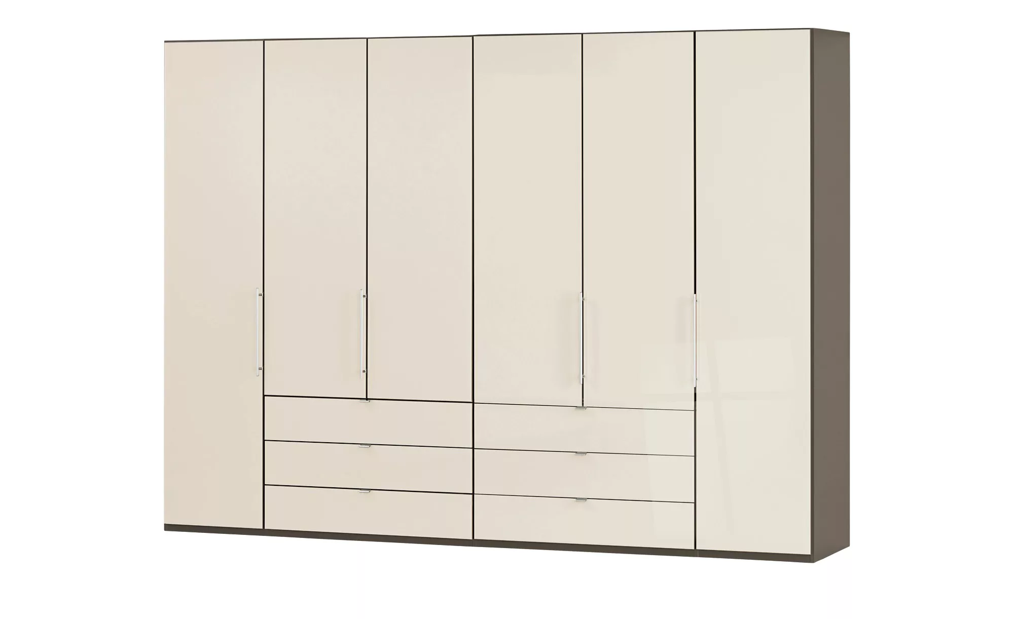 Falttüren-Panoramaschrank, 6-türig  Beda ¦ beige ¦ Maße (cm): B: 300 H: 216 günstig online kaufen