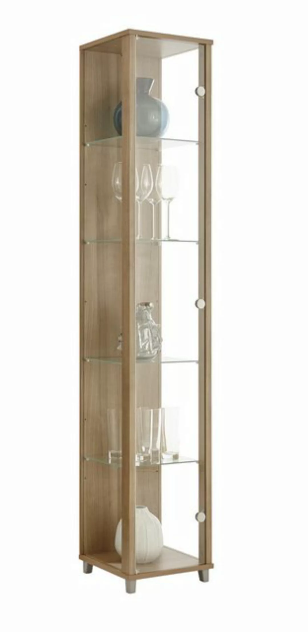 fif möbel Vitrine "OPTIMA Höhe ca. 172 cm", Standvitrine/Glasvitrine 1x Gla günstig online kaufen